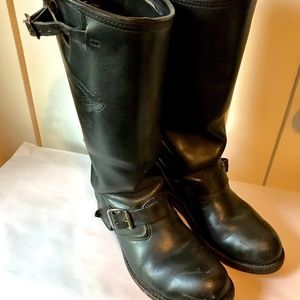 Vintage Leather Harley-Davidson Motorcycle Boots